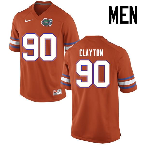 Men's NCAA Florida Gators Antonneous Clayton #90 Stitched Authentic Nike Orange College Football Jersey UOU1865IL